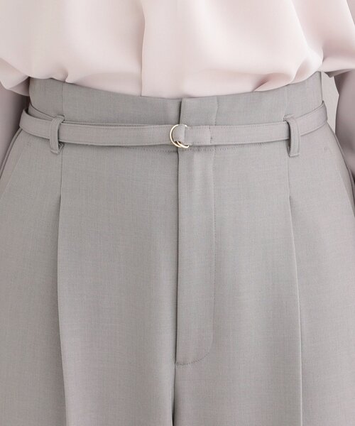 SHOO・LA・RUE（シューラルー）の「【セットアップ可/多機能】センタープレスできちんと見え ベルト付きワイドパンツ（その他パンツ・レディース・ナチュラル/グレー/ネイビー・02/01/10/04/03）」の19枚目の写真