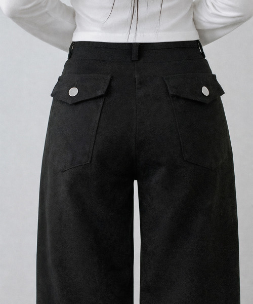 VIVID LADY（ビビッドレディー）の「ワイド ストレート デニムパンツ（デニムパンツ・レディース・ブラック・LARGE/MEDIUM/SMALL）」の10枚目の写真