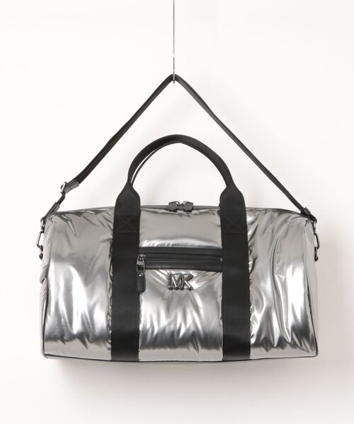 MICHAEL KORS(マイケルコース)の「BROOKLYN メタリック パフィー ダッフル バッグ ミディアム(ボストンバッグ・メンズ・ガンメタ・FREE)」の1枚目の写真