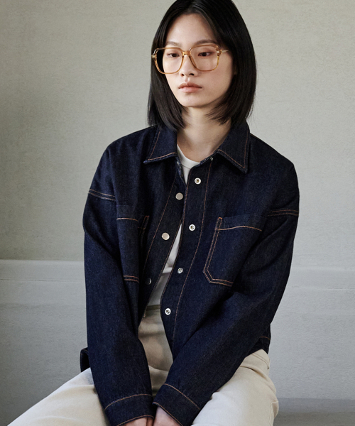 MALOUPE(マロップ)の「9404 ノンフェイドデニムシャケット(ダークインディゴ)(デニムジャケット・レディース・その他・FREE)」の4枚目の写真