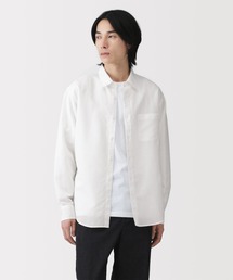 紳士 ヘンプコットン長袖シャツ