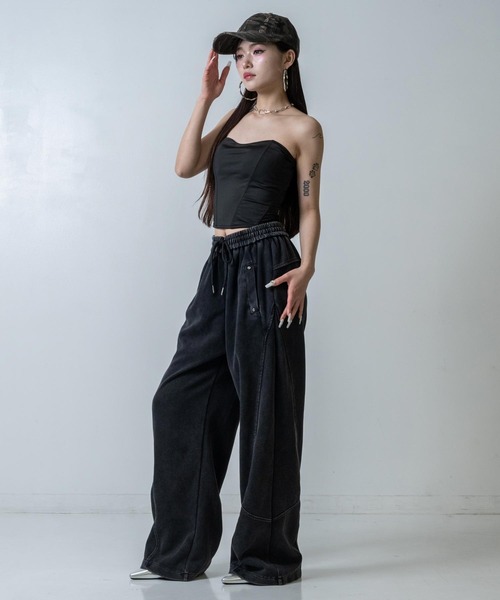 ANAP(アナップ)の「スタッズ付スウェットパンツ(スウェットパンツ・レディース・ライトグレー/ブラック・F)」の18枚目の写真