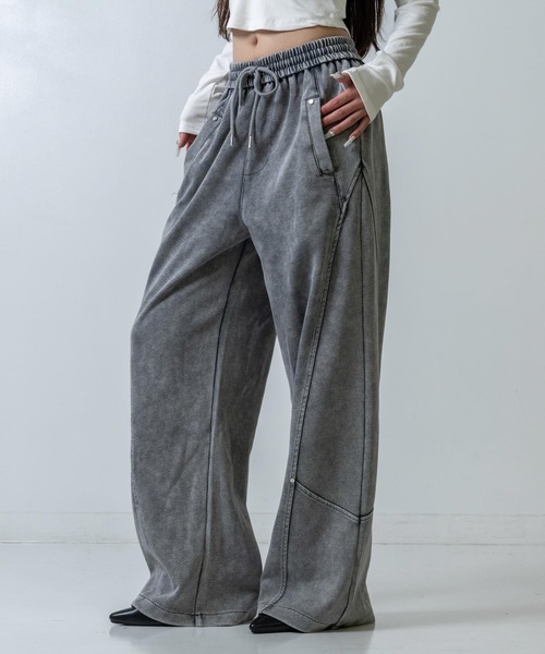 ANAP(アナップ)の「スタッズ付スウェットパンツ(スウェットパンツ・レディース・ライトグレー/ブラック・F)」の21枚目の写真
