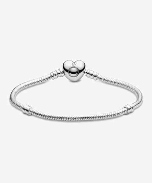 PANDORA（パンドラ）の「Moments ハート スネークチェーン ブレスレット（ブレスレット・レディース・シルバー・18cm/17cm/23cm/21cm/20cm/16cm/19cm）」の7枚目の写真