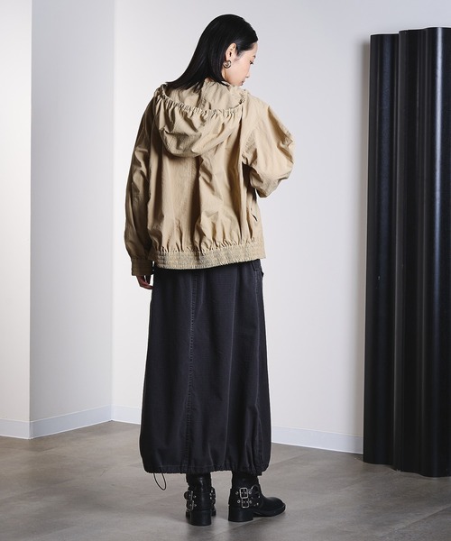 ROSE BUD(ローズバッド)の「(GENE HEAVENS)RIP STOP CARGO POCKET SKIRT(スカート・レディース・チャコールグレー/ブルー・ONE SIZE)」の10枚目の写真