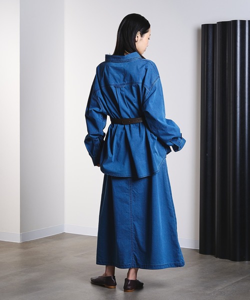ROSE BUD(ローズバッド)の「(GENE HEAVENS)RIP STOP CARGO POCKET SKIRT(スカート・レディース・チャコールグレー/ブルー・ONE SIZE)」の15枚目の写真
