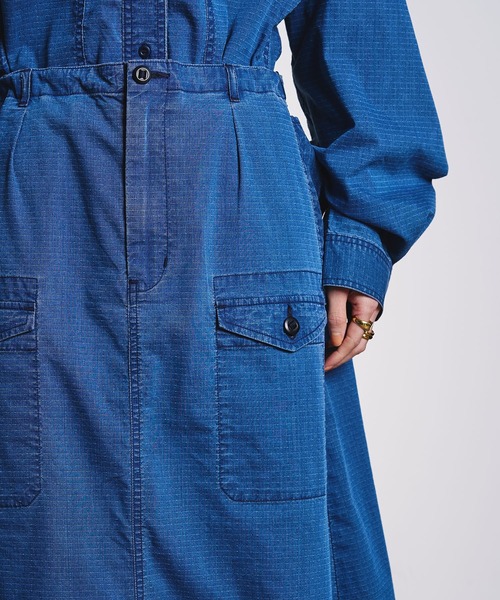 ROSE BUD(ローズバッド)の「(GENE HEAVENS)RIP STOP CARGO POCKET SKIRT(スカート・レディース・チャコールグレー/ブルー・ONE SIZE)」の19枚目の写真
