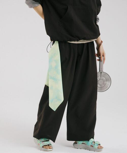 EKAL(エカル)の「DOT AIR WIDE TROUSERS(その他パンツ・レディース・ブラウン/ブラック/チャコールグレー・ONE)」の1枚目の写真