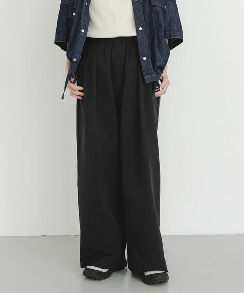 EKAL（エカル）の「『吸水速乾/通気性/軽量』DOT AIR WIDE TROUSERS（その他パンツ・レディース・ブラウン/ブラック/チャコールグレー・ONE）」の5枚目の写真