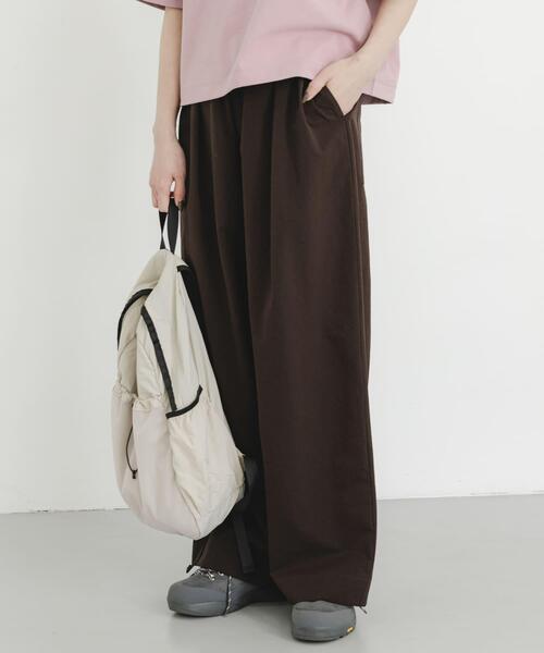 EKAL(エカル)の「DOT AIR WIDE TROUSERS(その他パンツ・レディース・ブラウン/ブラック/チャコールグレー・ONE)」の21枚目の写真