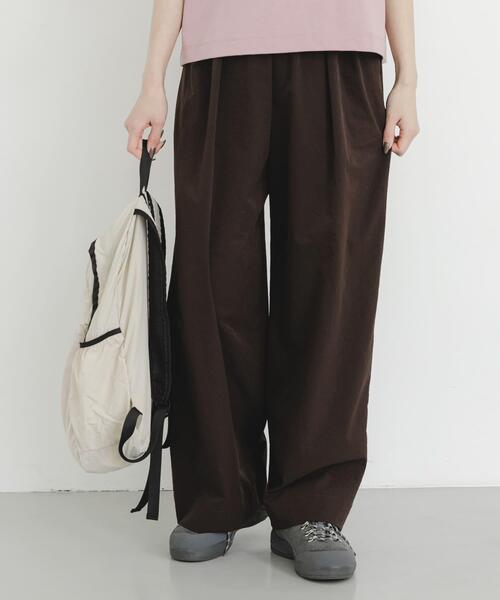 EKAL(エカル)の「DOT AIR WIDE TROUSERS(その他パンツ・レディース・ブラウン/ブラック/チャコールグレー・ONE)」の20枚目の写真