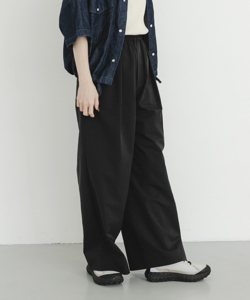 EKAL（エカル）の「DOT AIR WIDE TROUSERS（その他パンツ・レディース・ブラウン/ブラック/チャコールグレー・ONE）」の5枚目の写真