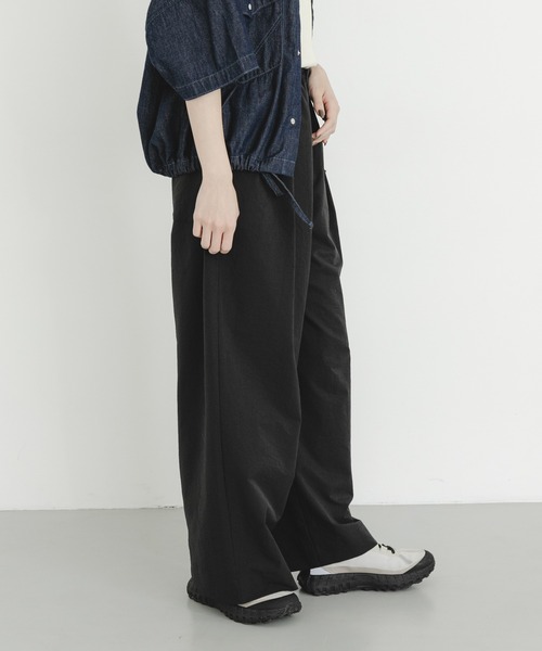 EKAL（エカル）の「DOT AIR WIDE TROUSERS（その他パンツ・レディース・ブラウン/ブラック/チャコールグレー・ONE）」の7枚目の写真
