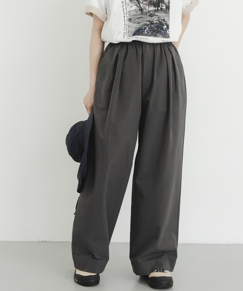 EKAL（エカル）の「DOT AIR WIDE TROUSERS（その他パンツ・レディース・ブラウン/ブラック/チャコールグレー・ONE）」の11枚目の写真