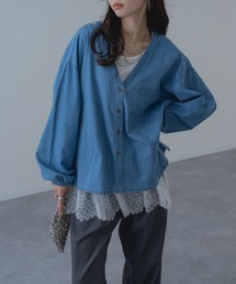 refinedworks | 【refinedworks】抜け感あふれる デニム Vネック プルオーバー(シャツ/ブラウス)