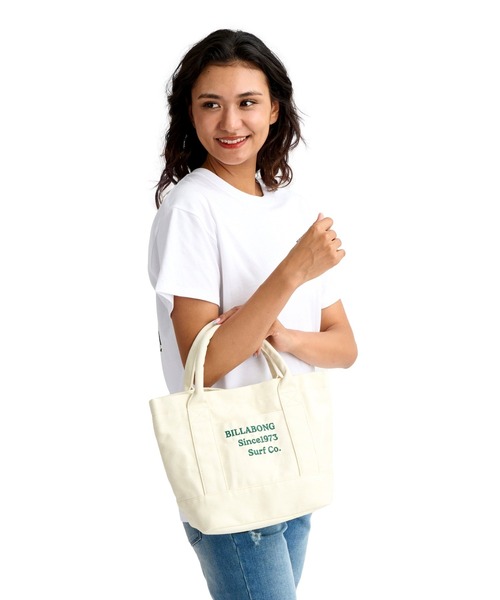 BILLABONG(ビラボン)の「BILLABONG ウィメンズ COTTON CANVAS MINI T トートバッグ 【2026年春夏モデル】(トートバッグ・レディース・ブラック/インディゴブルー/オレンジ系その他/ホワイト/ブルー系その他・FREE)」の12枚目の写真