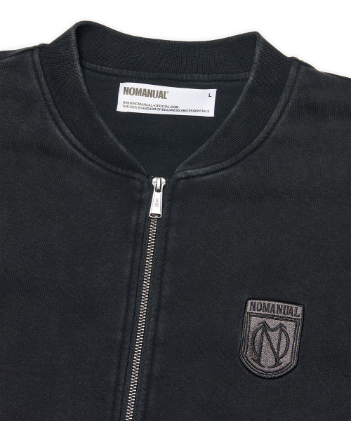 NOMANUAL(NOMANUAL)の「EMBLEM SWEAT ZIP-UP - WASHED BLACK(その他アウター・レディース・その他・MEDIUM/LARGE)」の6枚目の写真
