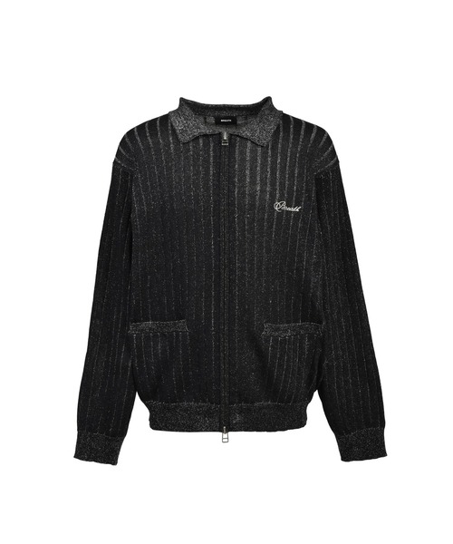 BREATH(ブレス)の「SCRIPT LOGO KNIT ZIP UP JACKET(その他アウター・メンズ・ブラック/ライトブルー・X-LARGE/SMALL/MEDIUM/XX-LARGE/LARGE)」の2枚目の写真