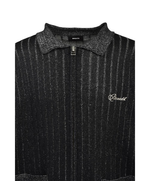 BREATH(ブレス)の「SCRIPT LOGO KNIT ZIP UP JACKET(その他アウター・メンズ・ブラック/ライトブルー・X-LARGE/SMALL/MEDIUM/XX-LARGE/LARGE)」の5枚目の写真