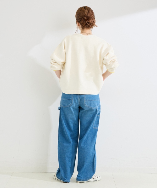 B.C STOCK(ベーセーストック)の「手洗い可 / 配色ニットカーディガン(カーディガン/ボレロ・レディース・ネイビー/ホワイト/ライトグレー・FREE)」の13枚目の写真