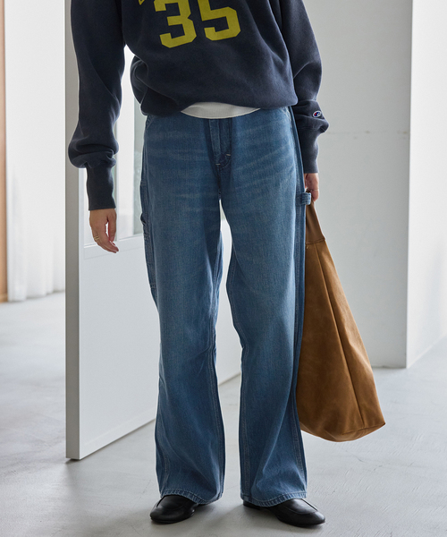 SLOBE IENA(スローブイエナ)の「《追加》LEE/リー SLOBE別注 ペインターパンツ LM7288(デニムパンツ・レディース・スカイブルー・40/38/36)」の5枚目の写真