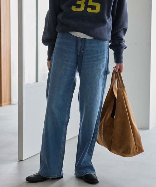 SLOBE IENA(スローブイエナ)の「《追加》LEE/リー SLOBE別注 ペインターパンツ LM7288(デニムパンツ・レディース・スカイブルー・40/38/36)」の6枚目の写真