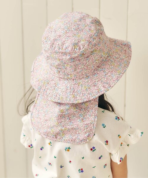 apres les cours（アプレレクール）の「【UVカット/接触冷感】バラエティアウトドアハット（ハット・キッズ・アイボリー/ピンク/ネイビー/ラベンダー/その他3/カーキ・56/54/52/50/48）」の9枚目の写真