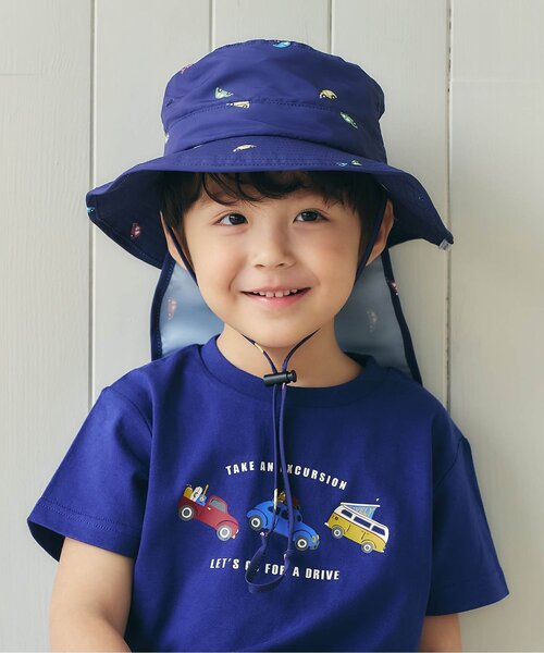 apres les cours（アプレレクール）の「【UVカット/接触冷感】バラエティアウトドアハット（ハット・キッズ・アイボリー/ピンク/ネイビー/ラベンダー/その他3/カーキ・56/54/52/50/48）」の15枚目の写真