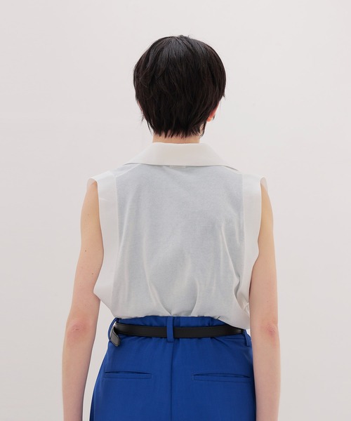 DRESSLAVE（ドレスレイブ）の「sheer skipper knit(シアースキッパーニット)（ニット/セーター・レディース・オレンジ/ホワイト・38）」の19枚目の写真