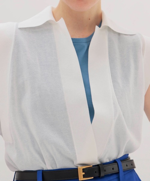 DRESSLAVE（ドレスレイブ）の「sheer skipper knit(シアースキッパーニット)（ニット/セーター・レディース・オレンジ/ホワイト・38）」の20枚目の写真