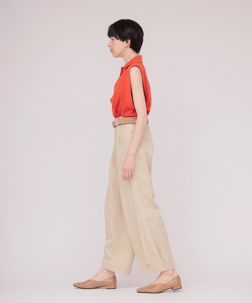 DRESSLAVE（ドレスレイブ）の「sheer skipper knit(シアースキッパーニット)（ニット/セーター・レディース・オレンジ/ホワイト・38）」の10枚目の写真