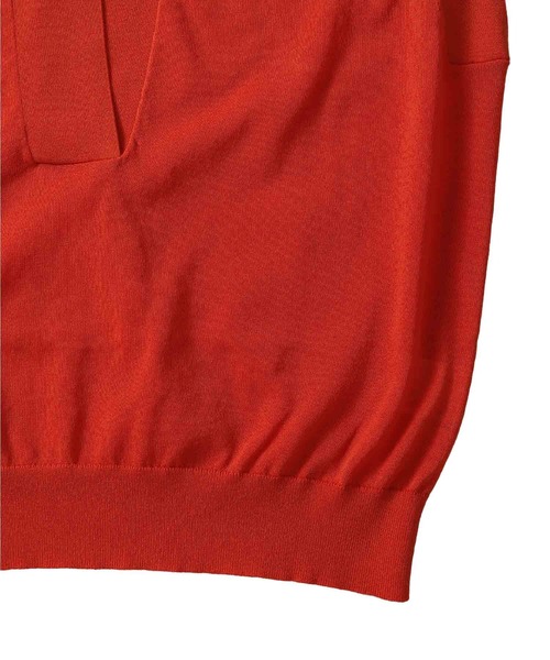 DRESSLAVE（ドレスレイブ）の「sheer skipper knit(シアースキッパーニット)（ニット/セーター・レディース・オレンジ/ホワイト・38）」の14枚目の写真