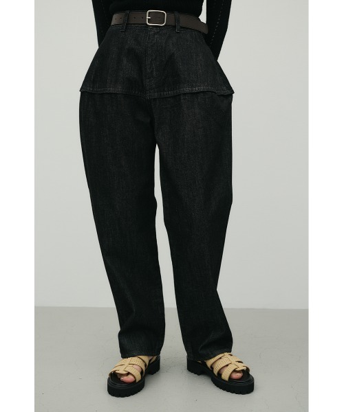 STYLEMIXER(スタイルミキサー)の「ランタンデニム(デニムパンツ・レディース・ブルー/ブラック・SMALL/MEDIUM)」の2枚目の写真