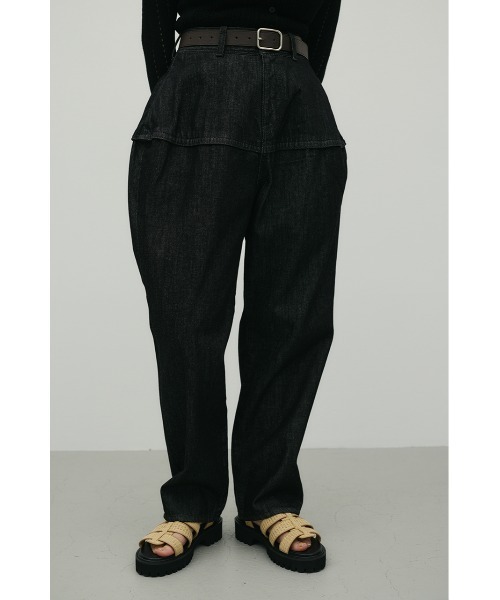 STYLEMIXER(スタイルミキサー)の「ランタンデニム(デニムパンツ・レディース・ブルー/ブラック・SMALL/MEDIUM)」の6枚目の写真
