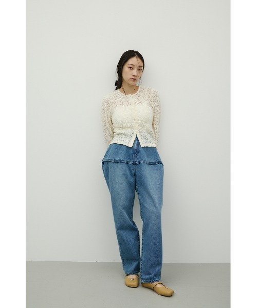 STYLEMIXER(スタイルミキサー)の「ランタンデニム(デニムパンツ・レディース・ブルー/ブラック・SMALL/MEDIUM)」の13枚目の写真