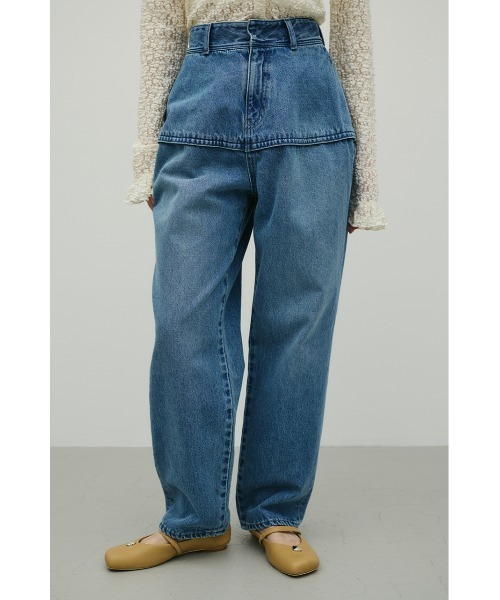 STYLEMIXER(スタイルミキサー)の「ランタンデニム(デニムパンツ・レディース・ブルー/ブラック・SMALL/MEDIUM)」の16枚目の写真