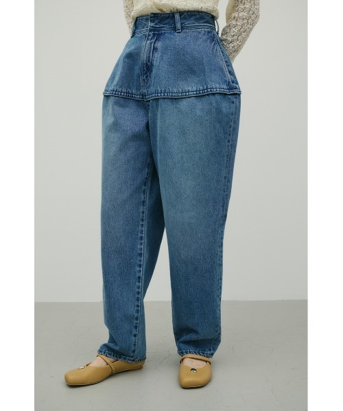 STYLEMIXER(スタイルミキサー)の「ランタンデニム(デニムパンツ・レディース・ブルー/ブラック・SMALL/MEDIUM)」の17枚目の写真