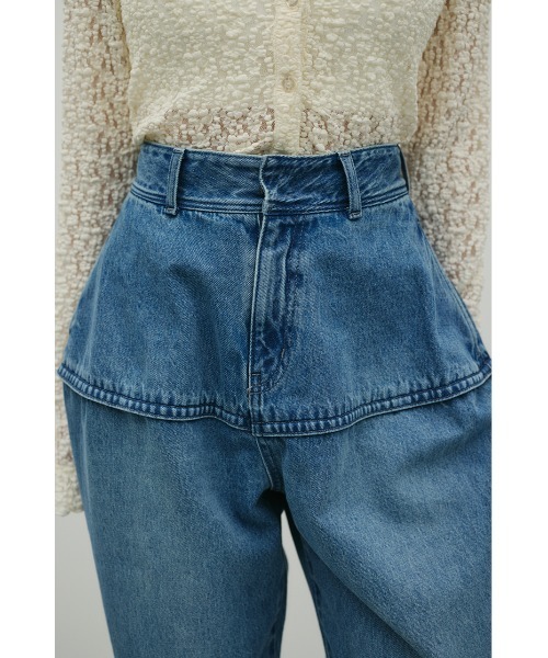 STYLEMIXER(スタイルミキサー)の「ランタンデニム(デニムパンツ・レディース・ブルー/ブラック・SMALL/MEDIUM)」の19枚目の写真