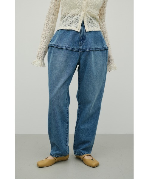 STYLEMIXER(スタイルミキサー)の「ランタンデニム(デニムパンツ・レディース・ブルー/ブラック・SMALL/MEDIUM)」の12枚目の写真