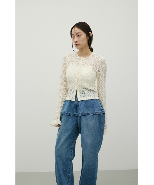 STYLEMIXER(スタイルミキサー)の「ランタンデニム(デニムパンツ・レディース・ブルー/ブラック・SMALL/MEDIUM)」の14枚目の写真