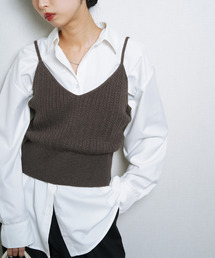 Chillfar（チルファー）の「ニットキャミソール ビスチェ（キャミソール）」