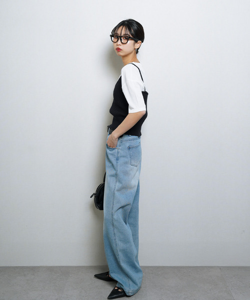 Chillfar（チルファー）の「ニットキャミソール ビスチェ（キャミソール・レディース・ブラック/イエロー/ベージュ/ブラウン/グレー/ブルー・FREE）」の18枚目の写真