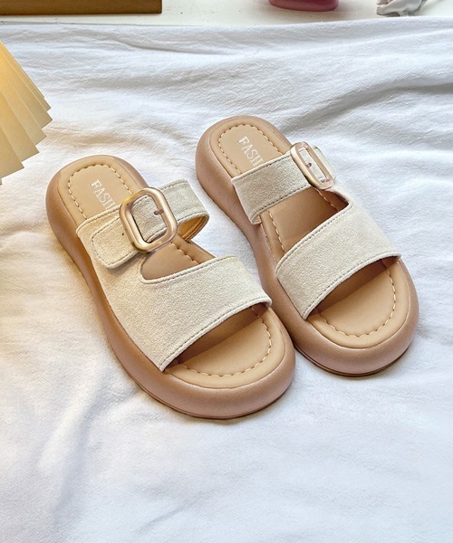 Miniministore(ミニミニストア)の「厚底 ミュールサンダル レディース 夏(サンダル・レディース・ライトベージュ/キャメル/ブラック・22.5cm/23.0cm/23.5cm/24.0cm/24.5cm/25.0cm)」の7枚目の写真
