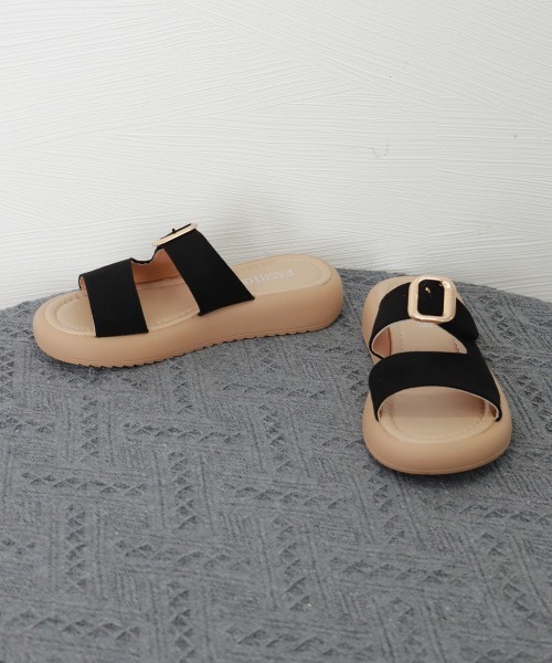 Miniministore(ミニミニストア)の「厚底 ミュールサンダル レディース 夏(サンダル・レディース・ライトベージュ/キャメル/ブラック・22.5cm/23.0cm/23.5cm/24.0cm/24.5cm/25.0cm)」の19枚目の写真