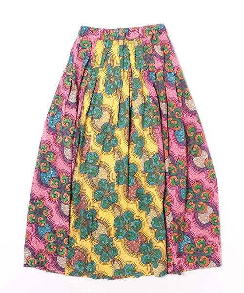 チャイハネ（チャイハネ）の「【チャイハネ】イジェオマスカート（スカート・レディース・グリーン/ピンク・FREE）」の4枚目の写真