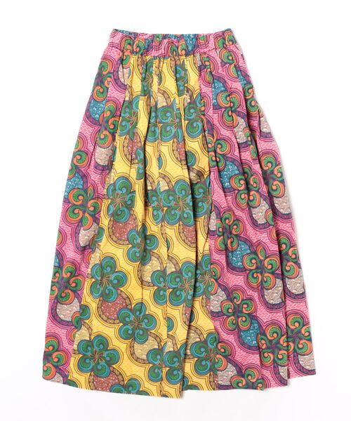 チャイハネ（チャイハネ）の「【チャイハネ】イジェオマスカート（スカート・レディース・グリーン/ピンク・FREE）」の3枚目の写真