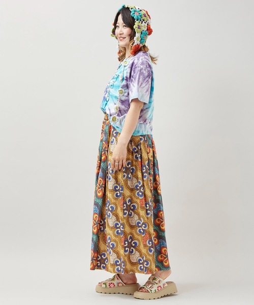 チャイハネ（チャイハネ）の「【チャイハネ】イジェオマスカート（スカート・レディース・グリーン/ピンク・FREE）」の11枚目の写真