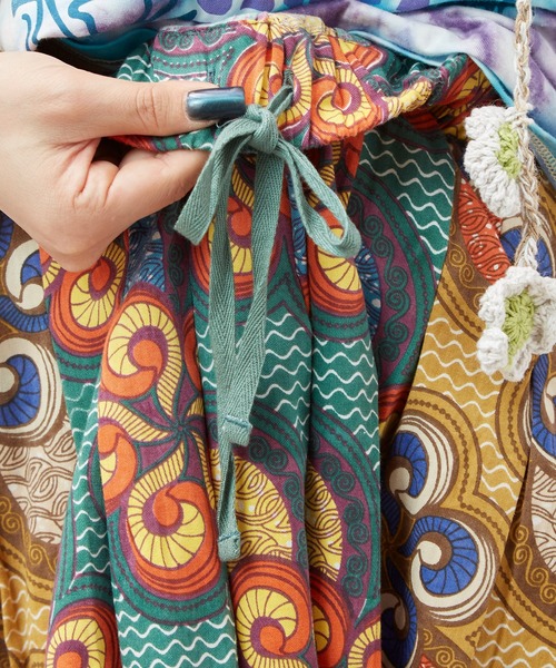 チャイハネ（チャイハネ）の「【チャイハネ】イジェオマスカート（スカート・レディース・グリーン/ピンク・FREE）」の16枚目の写真