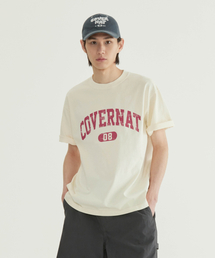 クラックアーチロゴダイングTシャツアイボリー