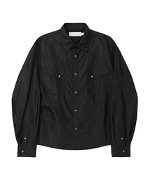 SECONDMONO（セカンドモノローグ）の「Coated Nylon Utility Shirt [BLACK]_SESH031BLACK（シャツ/ブラウス）」